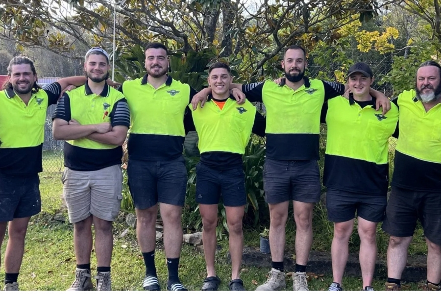 Photo of the team from Eagle Power Group